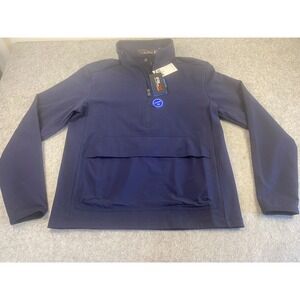 Ralph Lauren RLX Mens Navy Blue Wicking Quarter Zip Pullover Jacket Size S**NWT